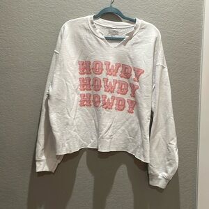 Pink and Orange Howdy Sweatshirt
